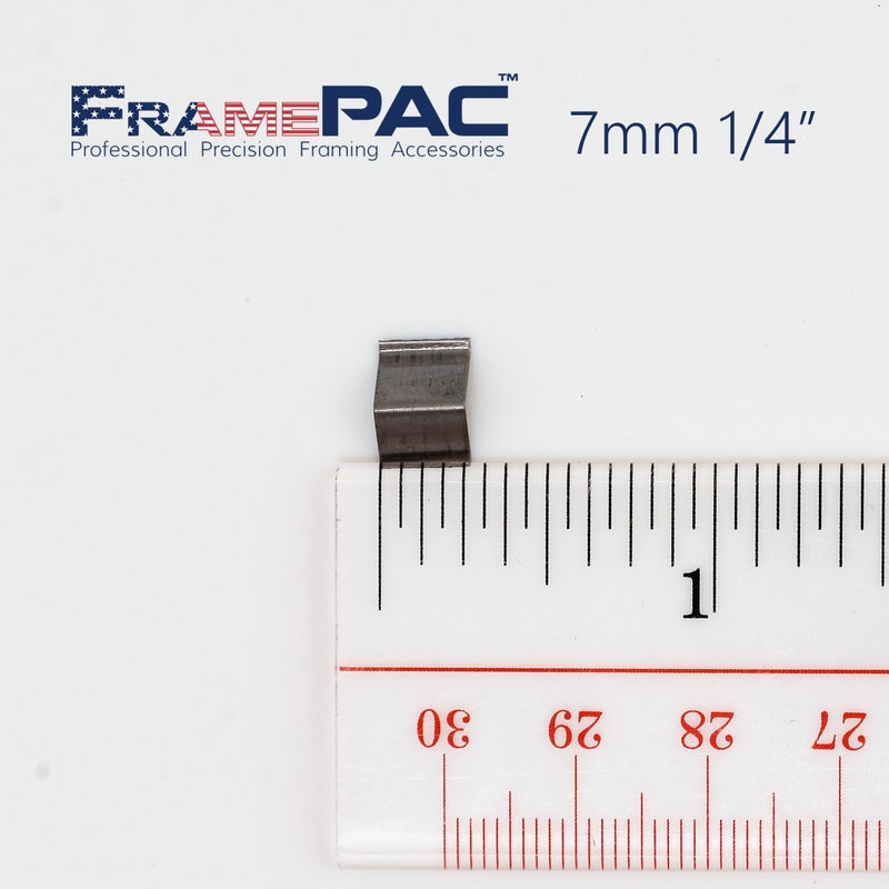 FramePac V Nails for Picture Frames Hardwood (AMP) 7mm (1/4 Inch) [4000 V-Nail Pack, Stacked] - (for use in Automatic V Nailer for Picture Framing, Automatic V Nailer for Picture Frames) - Image 4